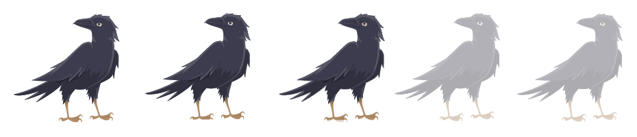 3 crows out of 5
