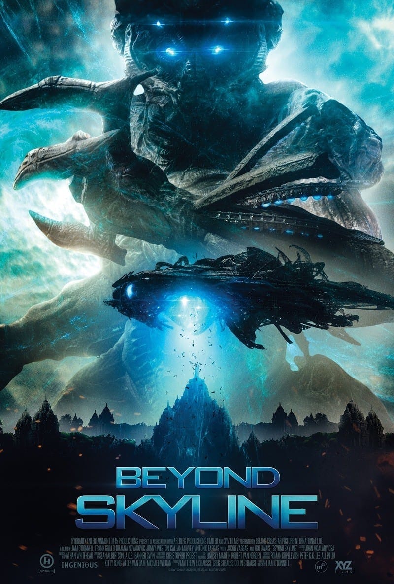 Beyond Skyline poster. Streaming science fiction films. Netflix sci fi movies. 