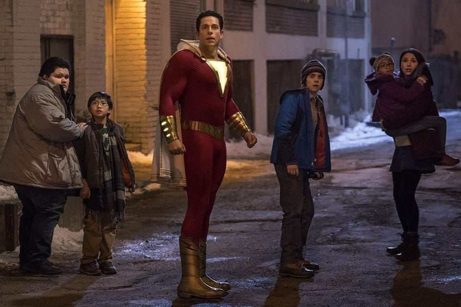 Zachary Levi, Grace Fulton, Jovan Armand, Jack Dylan Grazer, Ian Chen, and Faithe Herman.