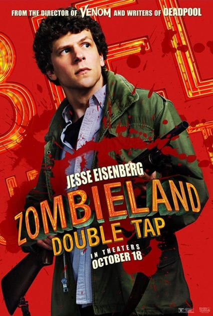 Zombieland sequel Jesse Eisenberg