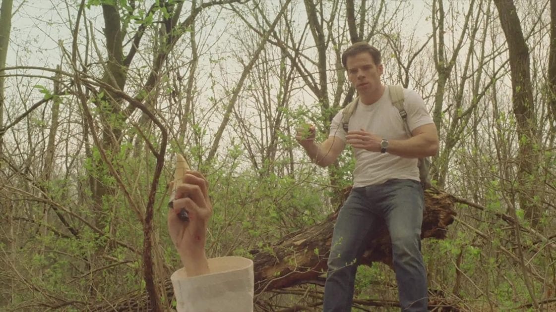 Greg Cohan and Claire Hsu in The VelociPastor