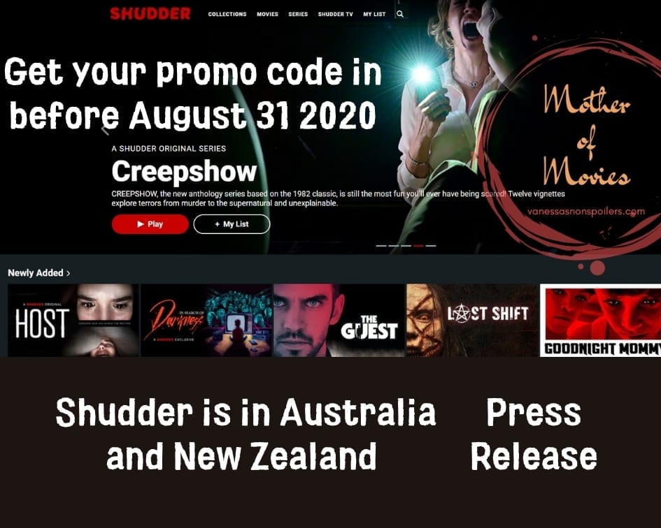 Shudder is streaming in Australia and New Zealand