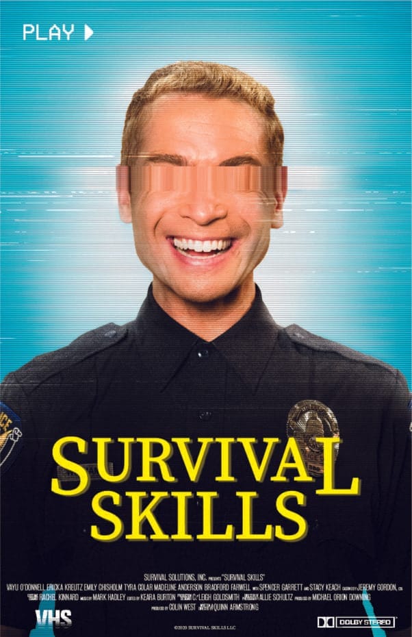 Survival Skills Poster. Best horror movie of 2020.