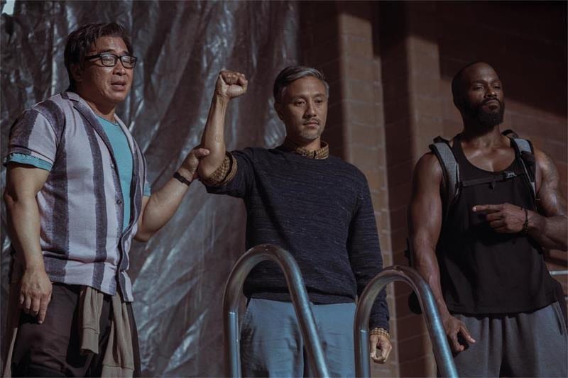 The Paper Tigers starring Ron Yuan, Alain Uy and Mykel Shannon Jenkins. Get a dose of Karate Kid's dad mixed with Father of the Year.
