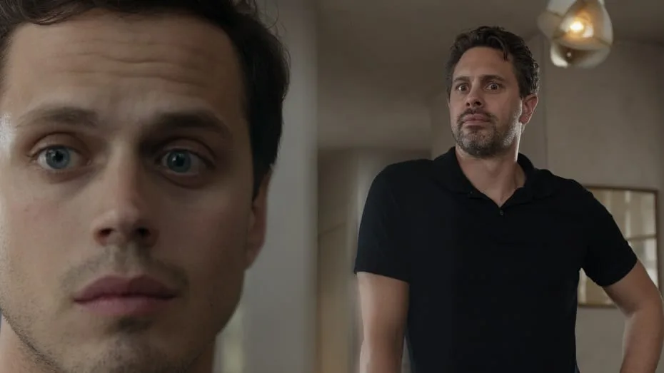 Jake Robinson and Thomas Sadoski star in The Mimic 2020