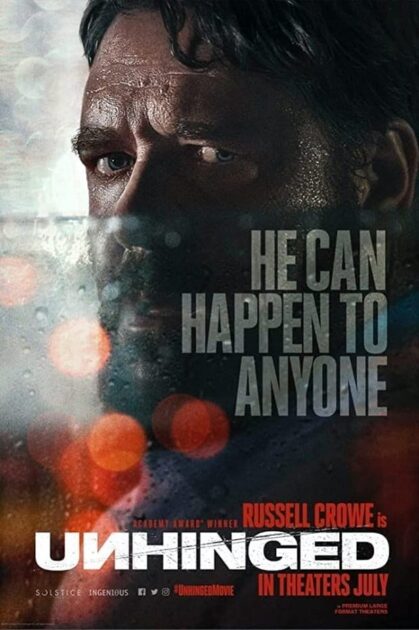 Unhinged 2020 Action and thriller movie courtesy of Solstice Studios