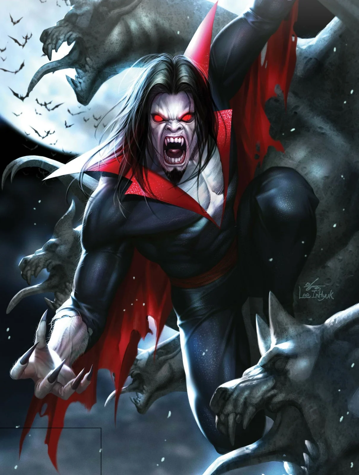 Marvel Comics Cover for Morbius Cartoon