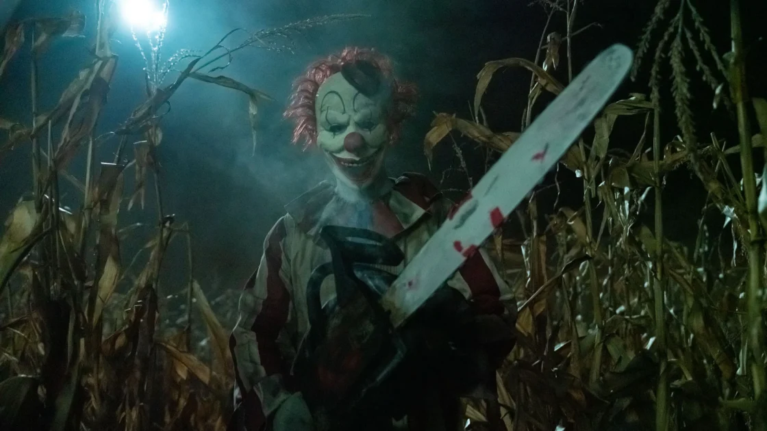 Clown in a Cornfield horror movie