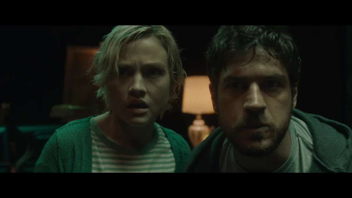 Maddie Hasson and Marco Pigossi in BONE LAKE - Credit_ Bleecker Street and LD Entertainment