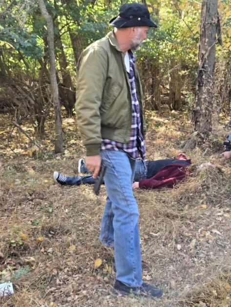 Cult horror filmmaker Phil Herman on set of Jacker trilogy finale