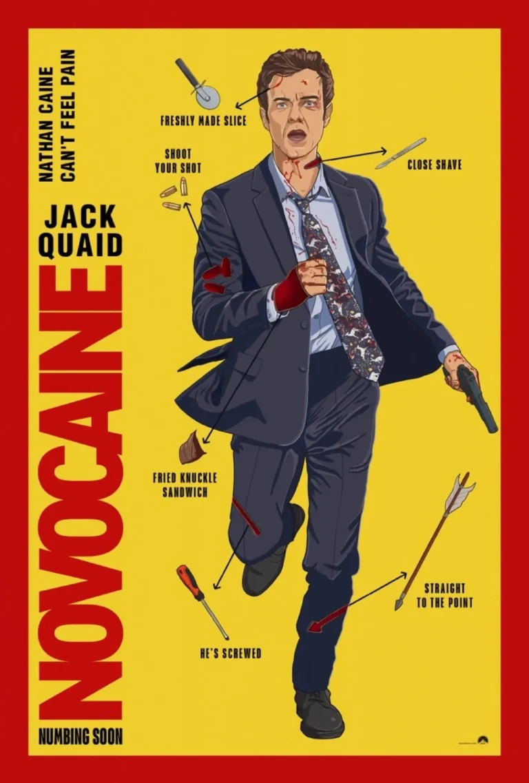 Poster with all of Nates injuries (Novocaine No Pain)