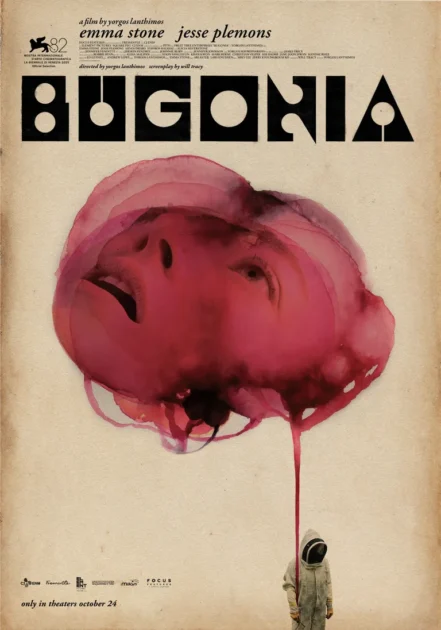 Bugonia (2024) sees Yorgos Lanthimos and Emma Stone fuse bees, biomedical greed and conspiracy zeal into a brutal cosmic horror satire. Mother of Movies digs into the hive.