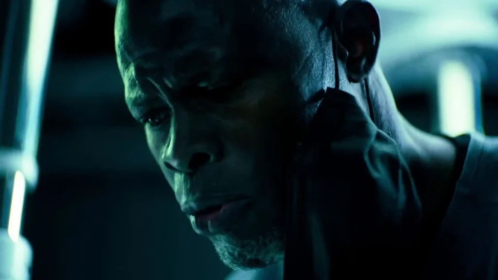 Djimon Hounsou's chilling performance as neurosurgeon Dr. Kezian in Darren Lynn Bousman's Twisted (2026)